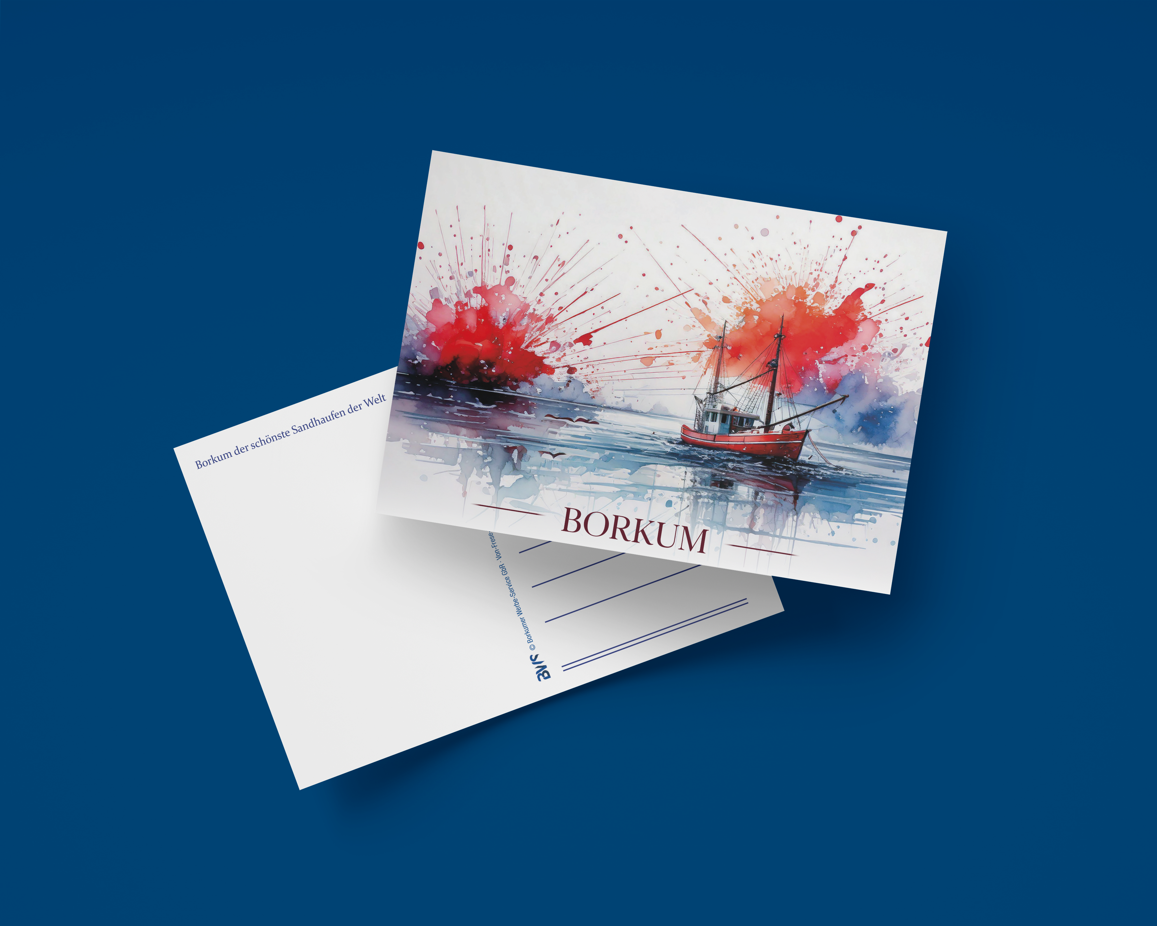 Aquarell Fischkutter