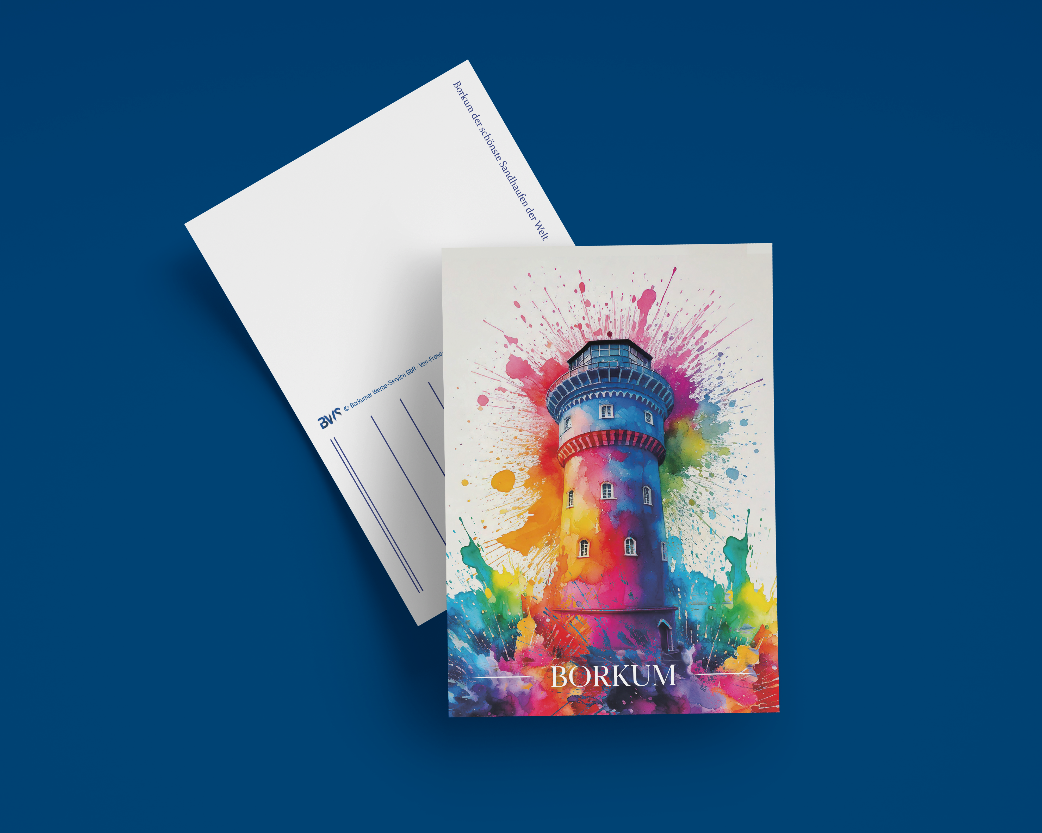 Aquarell Wasserturm