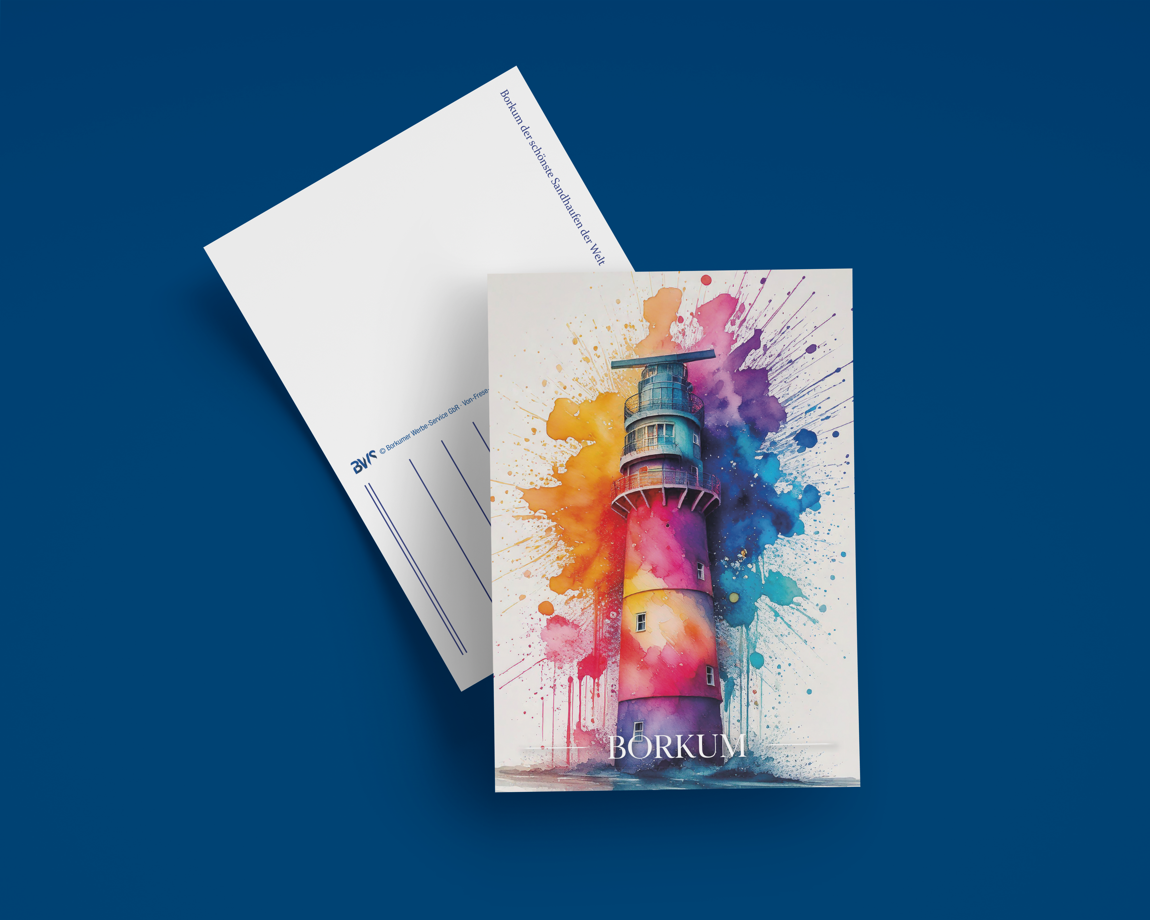 Aquarell Elektrischer Leuchtturm