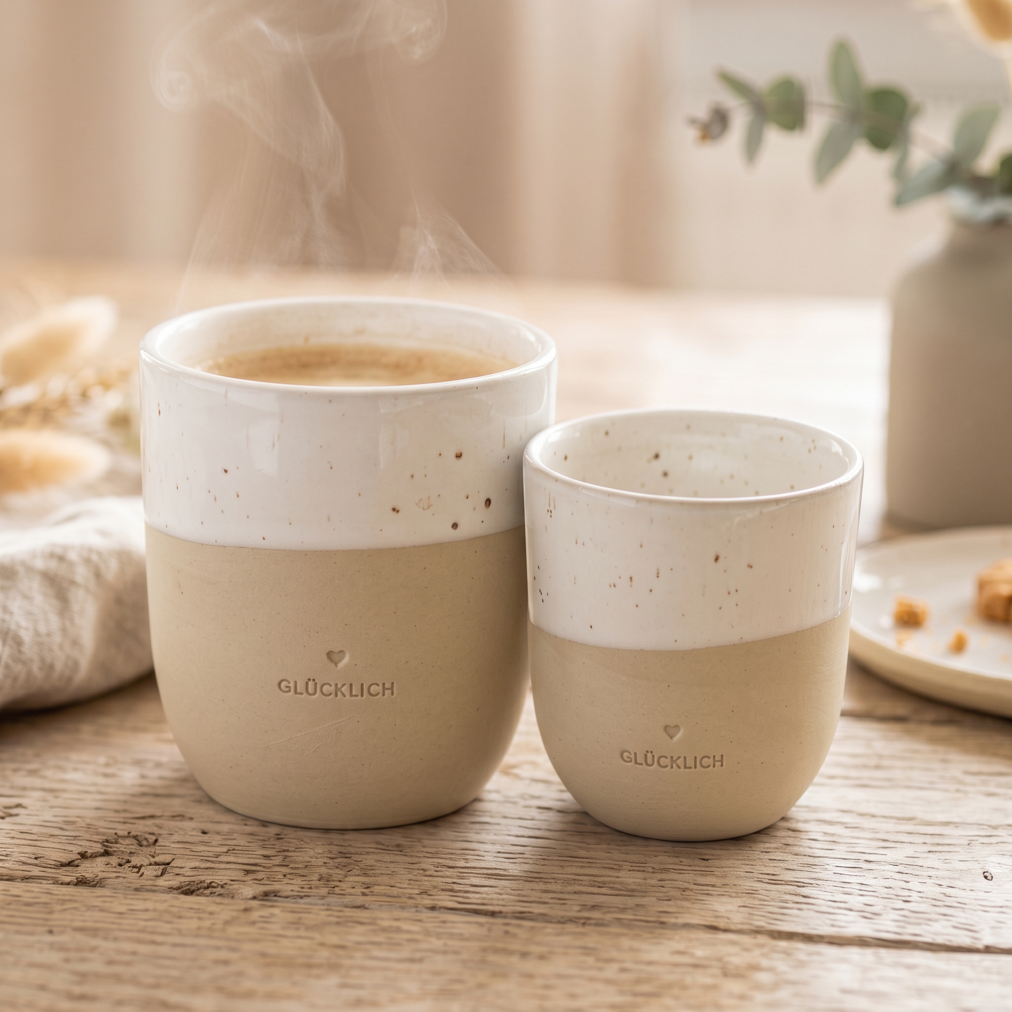 Kleiner Becher "Glücklich" – Bild 2
