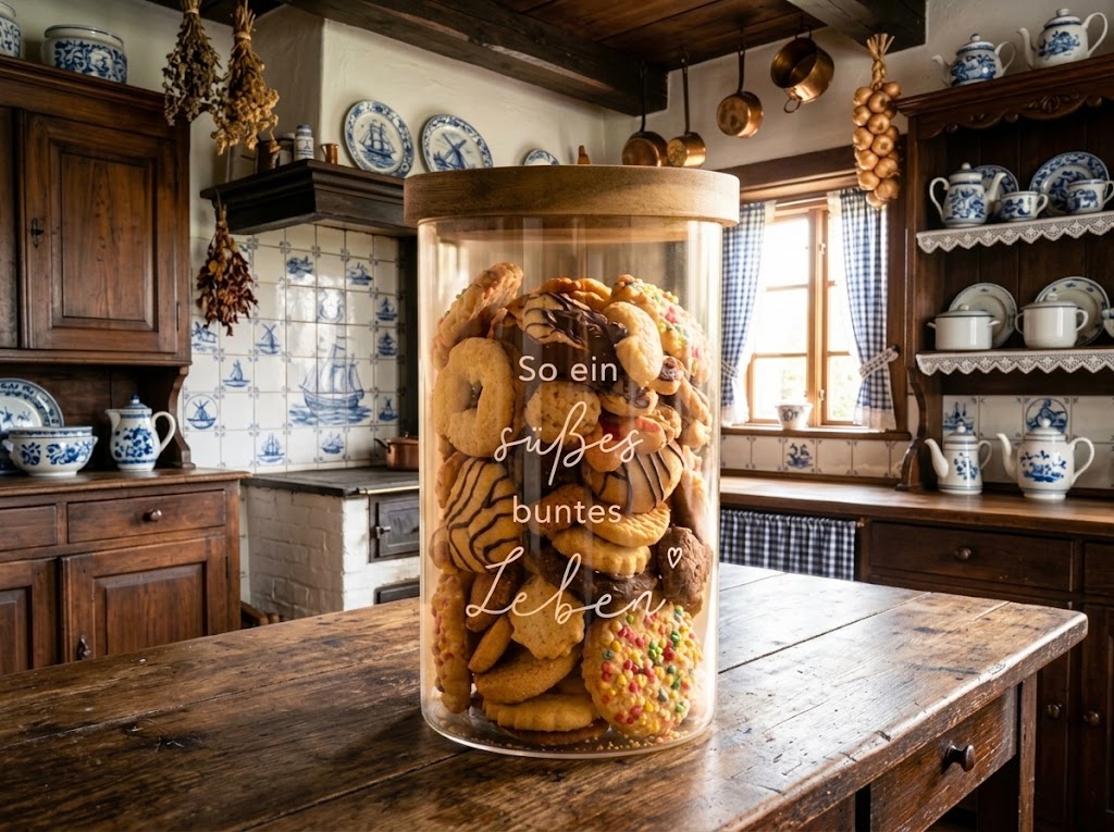 Vorratsglas "Süßes Leben" 19cm